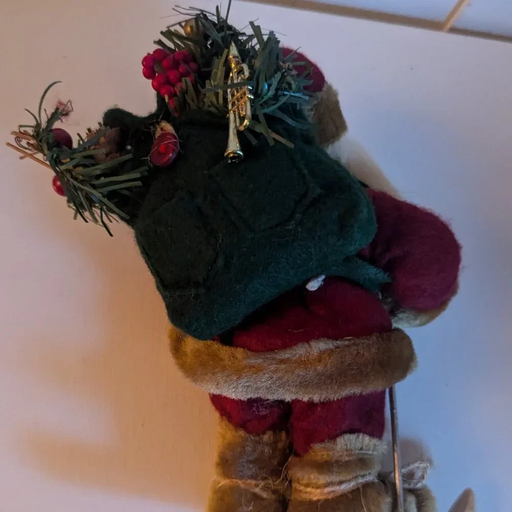 Vintage Skiing Santa Claus Kurt S Adler Farmhouse Christmas Holiday Home Decor